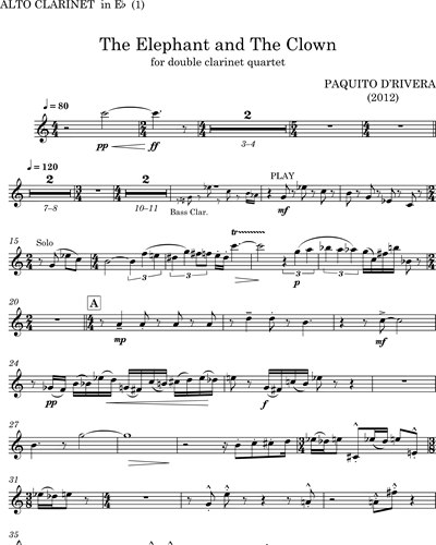 [Quartet 1] Alto Clarinet in Eb