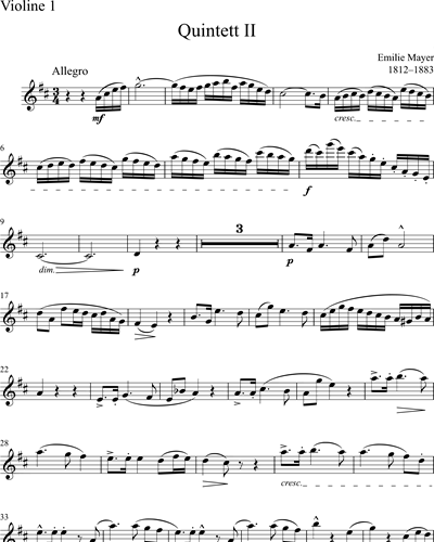 [String Quintet] Violin 1