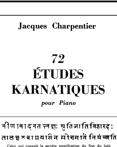 72 Études Karnatiques - 9ème Cycle