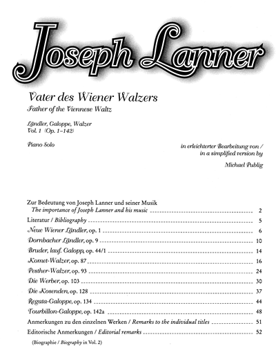 Vater des Wiener Walzers, Volume 1