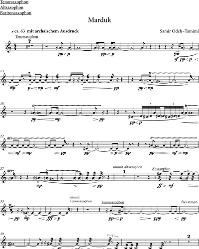 Tenor Saxophone/Alto Saxophone/Baritone Saxophone