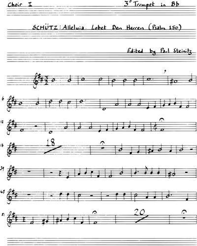 [Choir 1] Trumpet in Bb 3