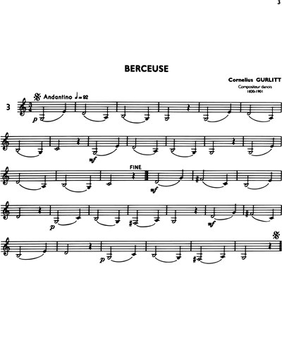 La Clarinette Classique, Vol. A: Berceuse