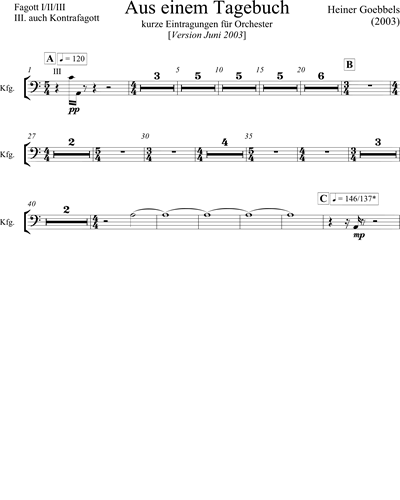 Bassoon 1 - 2 & Bassoon 3/Contrabassoon