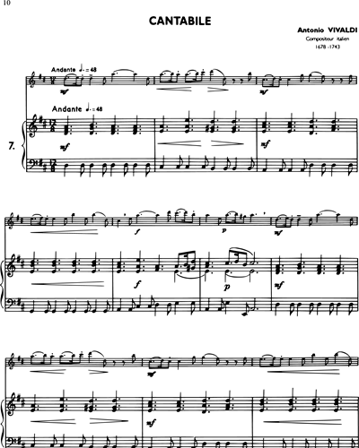 La Flûte Classique, Vol. 3: Cantabile in D major