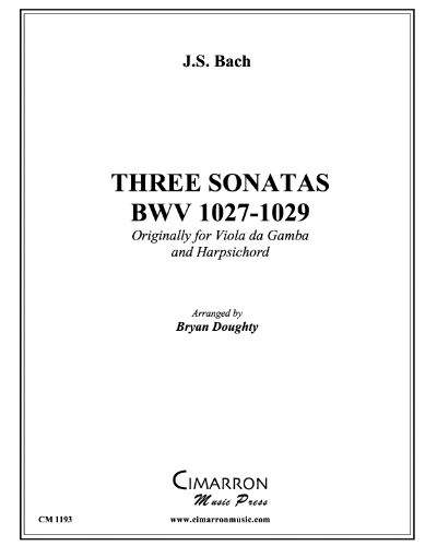 3 Sonatas, BWV 1027-1029