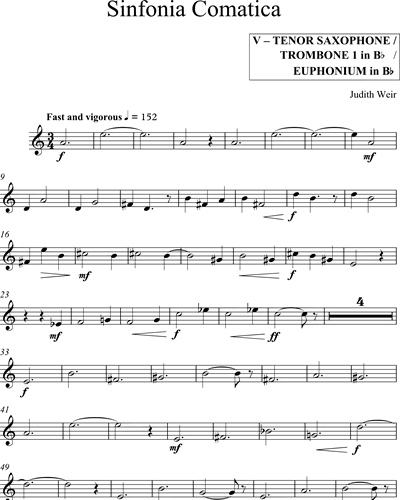 [Group 5] Tenor Saxophone & Trombone 1 in Bb & Euphonium in Bb