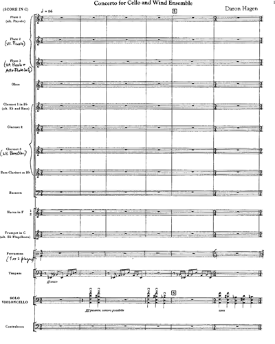 Concerto for Cello and Wind Ensemble