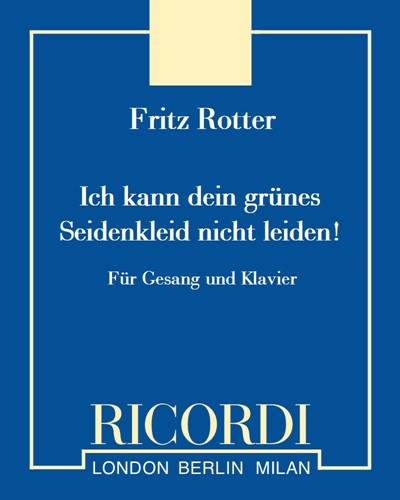 Fritz Rotter Ich Kann Dein Grunes Seidenkleid Nicht Leiden Music Library Nkoda