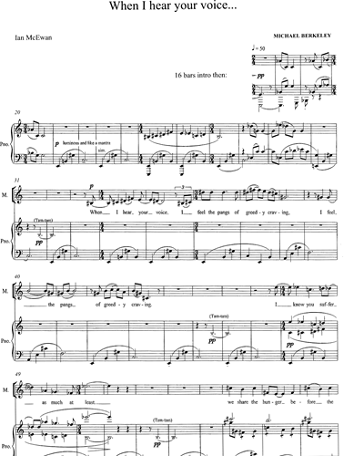 Mezzo-soprano & Piano Reduction