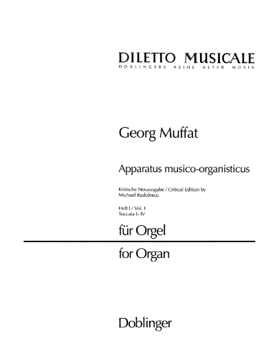 Apparatus musico-organisticus, Volume 1