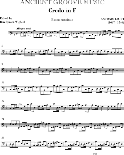 Basso Continuo/Cello