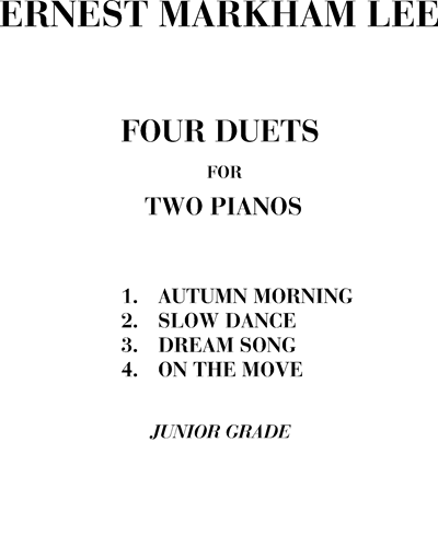 Four duets for two pianos