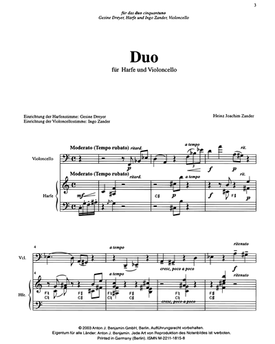 Duo for Cello & Harp