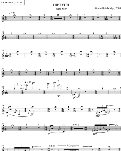 [Part 2] Clarinet 3