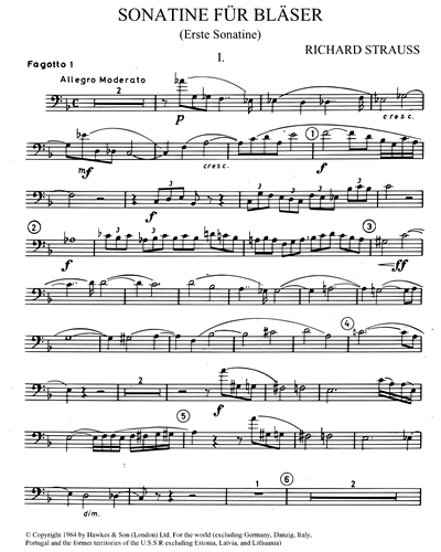 Sonatina für Bläser No. 1 in F, AV 135