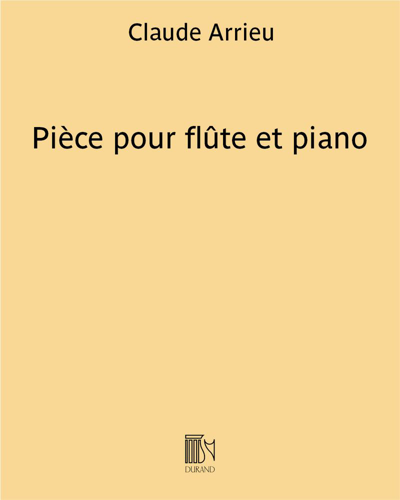 Pièce pour flûte et piano (Sicilienne)