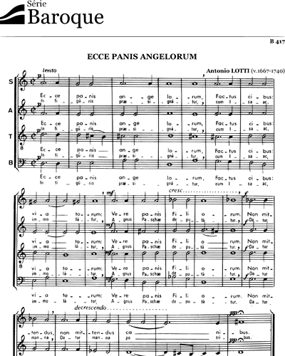 Ecce panis angelorum