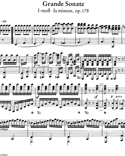 Grande Sonata in F minor, op. 178