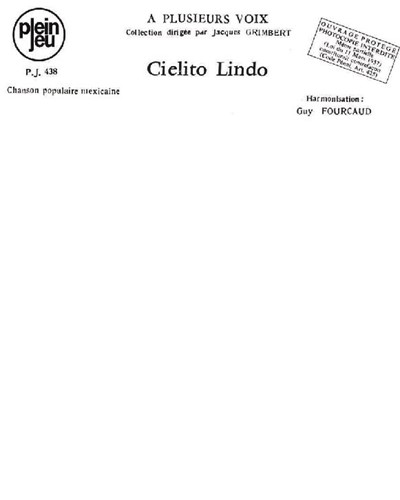 Cielito Lindo