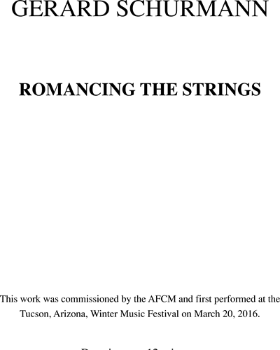 Romancing the Strings