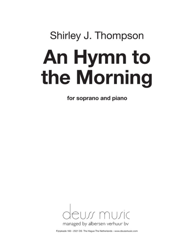 An Hymn to the Morning