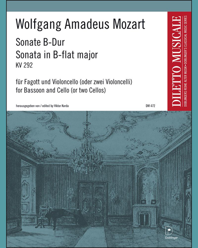 Sonata in B flat major, KV 292