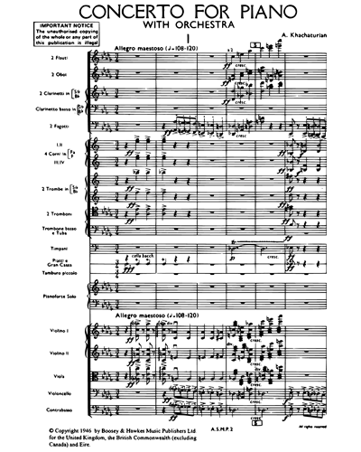Piano Concerto, op. 38