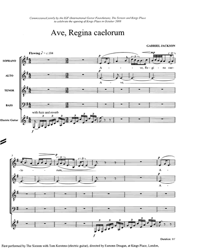 Mixed Chorus SATB