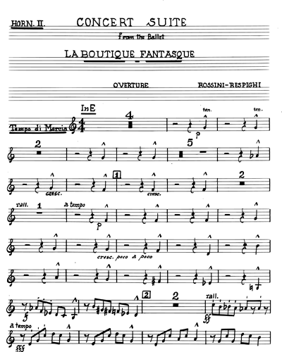 Concert Suite (from the Ballet "La boutique fantasque")
