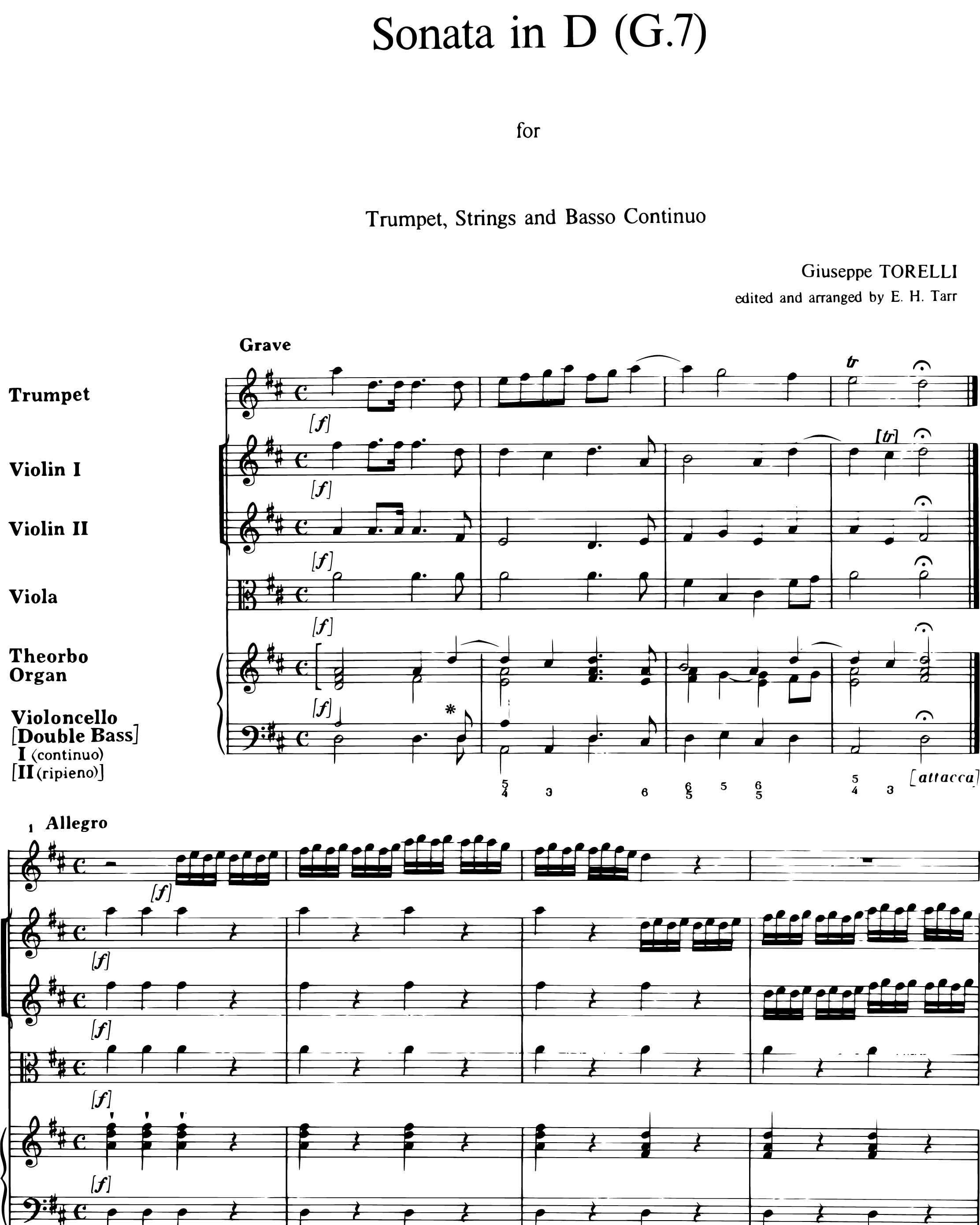 Full Score & Theorbo & Organ