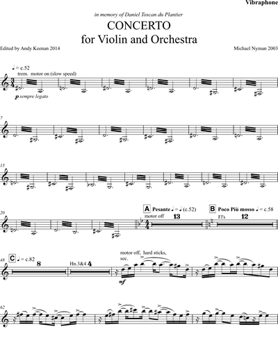 Violin Concerto [Revised 2014]