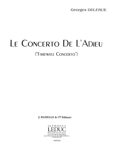 Le Concerto de L'Adieu ("Farewell Concerto")