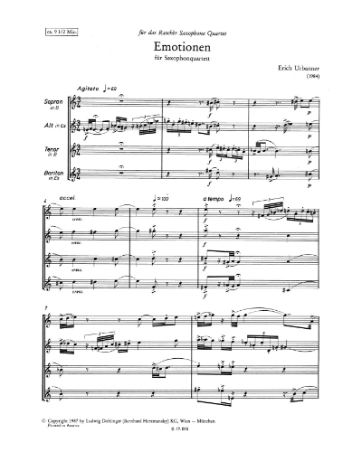 Emotionen Sheet Music By Erich Urbanner | Nkoda | Free 7 Days Trial