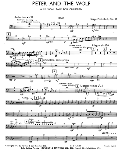 Peter and the Wolf for Chamber Ensemble, op. 67