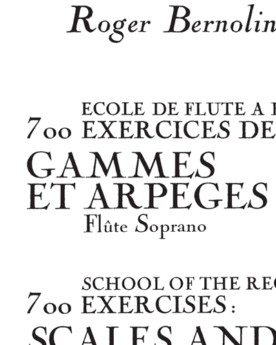 700 Exercices de Gammes et Arpèges