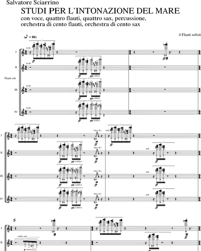 [Solo] Flute 1 & Flute 2 & Flute 3 & Flute 4