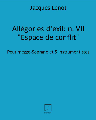 Allégories d'exil: n. VII "Espace de conflit"