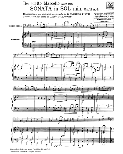 Sonata in Sol minore Op. 11, n. 4