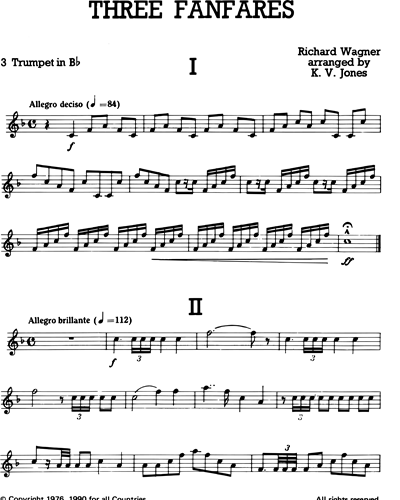 Three Fanfares for Four Trumpets