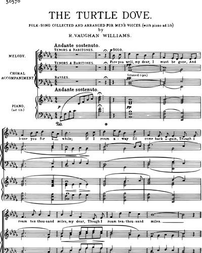 Male Chorus & Piano (ad libitum)