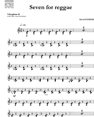 FNF Week 7 Sheet music for Vibraphone, Drum group, Marimba, Synthesizer  (Percussion Ensemble)