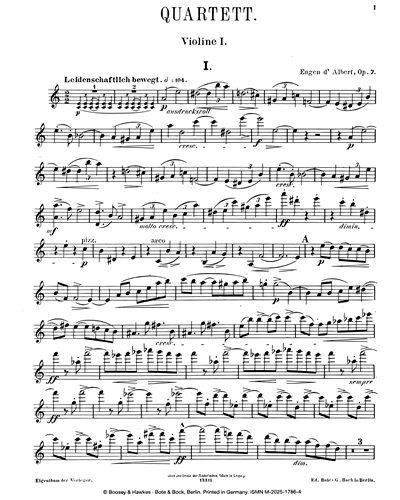 String Quartet No. 1 in A minor, op. 7