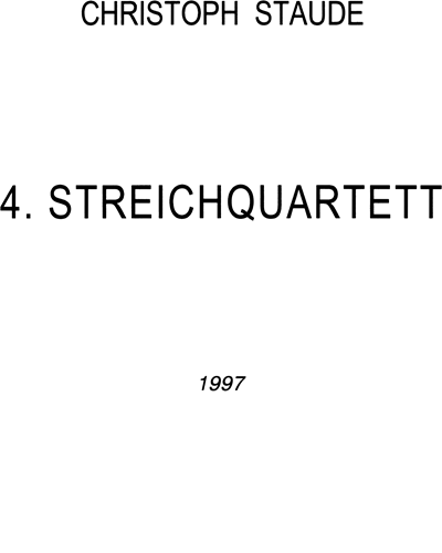 4. Streichquartett