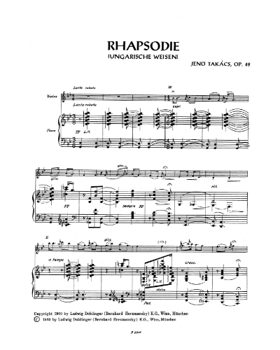 Rhapsody, op. 49
