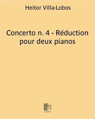 Concerto n. 4 - Réduction pour deux pianos
