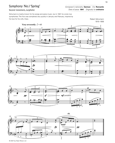 Symphony No. 1 'Spring' - Second Movement, Larghetto