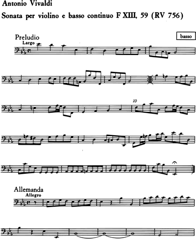 Sonata in Si b maggiore RV 756 F. XIII n. 59