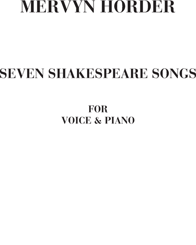 Seven Shakespeare songs