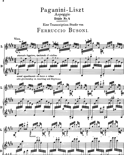 Etude No. 4 ' Arpeggio' (from '6 Etudes after Paganini')